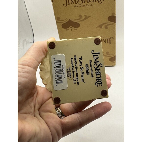 Jim Shore Heartwood Creek “Kitty So Pretty" Easter Cat In Box Never Used - Picture 6 of 10